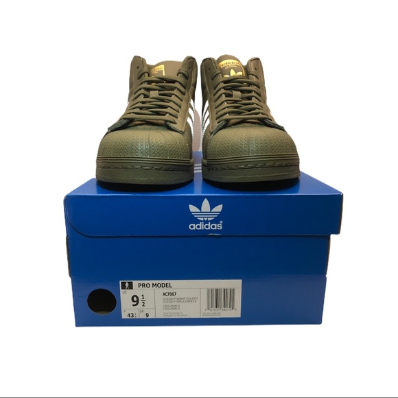 Adidas ProModel AC7067 High-Top Shell Toe Sneakers - Picture 4 of 11